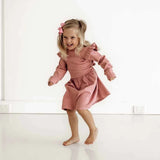 Snuggle Hunny Kids Organic Long Sleeve Dress | Rose