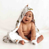 Snuggle Hunny Kids Organic Hooded Baby Towel | Safari