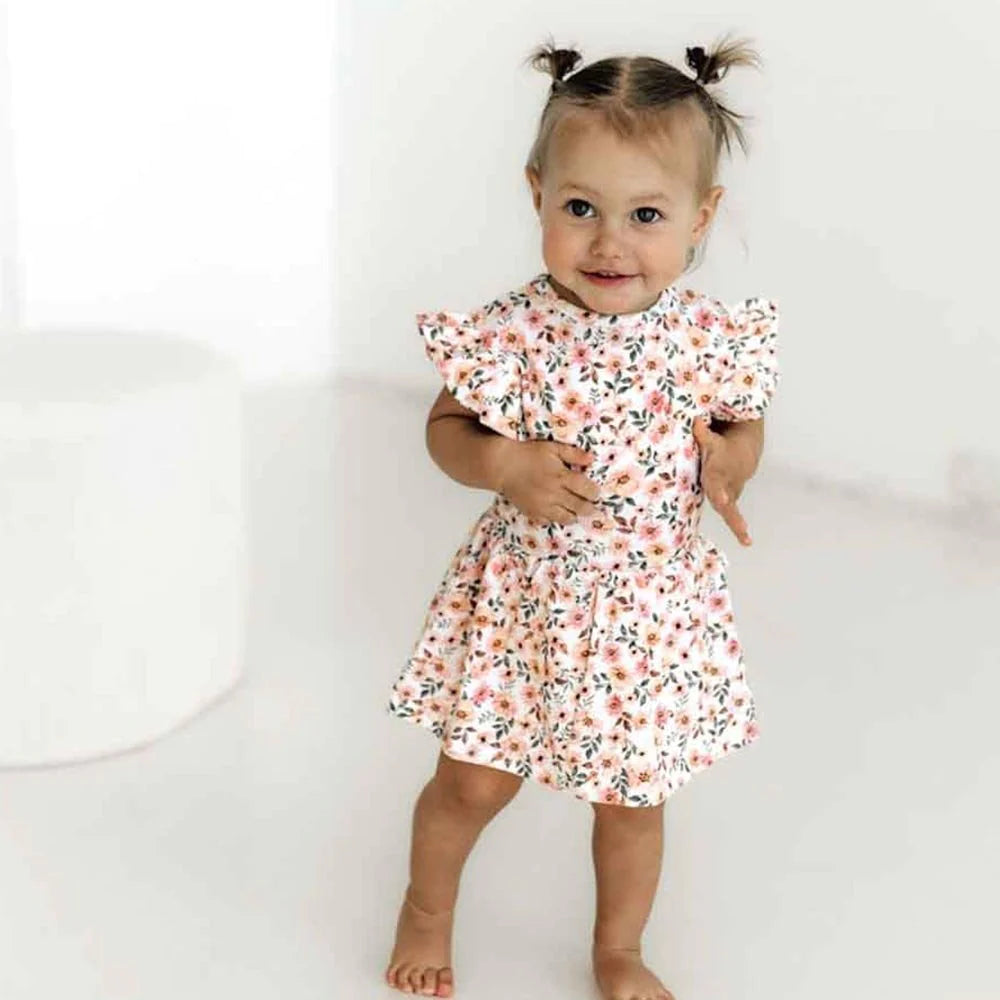 Snuggle Hunny Kids Organic Dress | Spring Floral