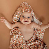 Snuggle Hunny Kids Organic Hooded Baby Towel | Spring Floral