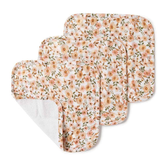 Snuggle Hunny Kids Organic Wash Cloths | Spring Floral (3pk)