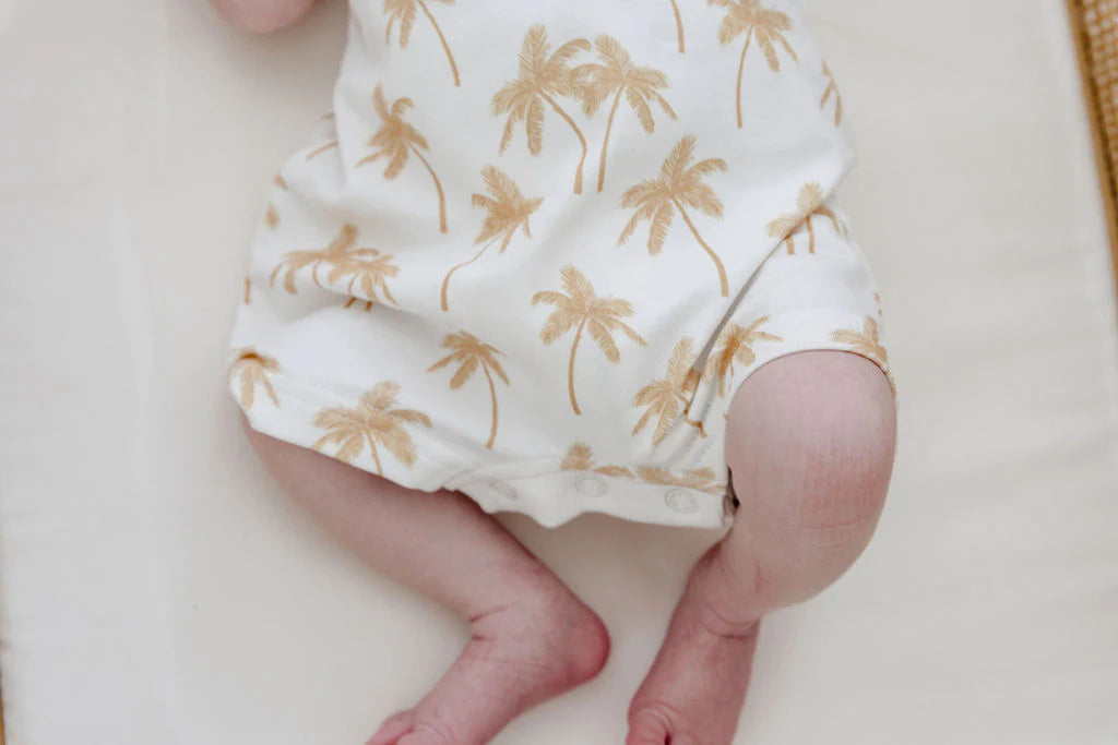 Woven Kids Palm Tree Romper
