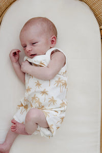 Woven Kids Palm Tree Romper