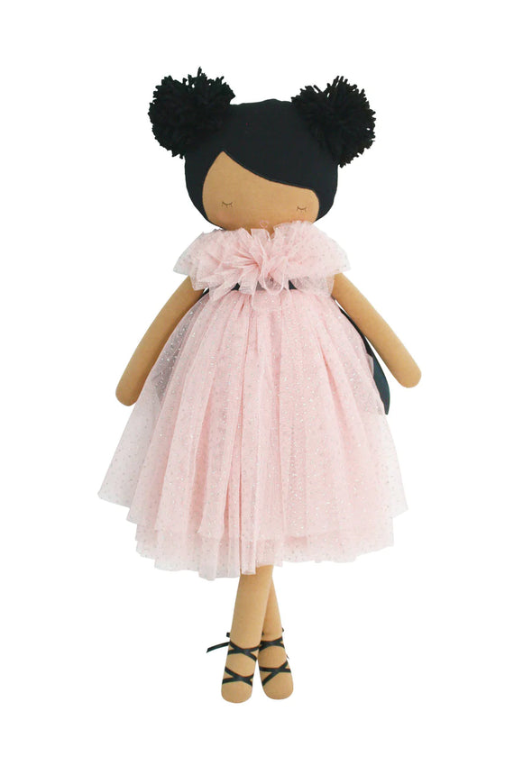 Alimrose Valentina Pom Pom Doll | Sparkle Pink (48cm)