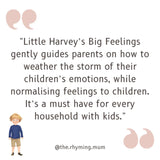 Little Harvey's Big Feelings | Author Sarah Kiss